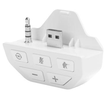 Headset Adapter Controller Audio Adapter Headphone Converter for Xbox One Wireless GamepadWhite