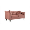 thumbnail image 3 of US PRIDE FURNITURE Hills Tufted Back Nailhead 61.4'' Loveseat-Rose, 3 of 4