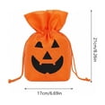 thumbnail image 3 of Halloween Treat Bags Featuring Drawstring Nonwoven Design, Halloween Candy Bags Bulk Set for Trick Or Treating and Party Favors, Reusable Small Gift Bags Drawstring for Holiday, 3 of 7