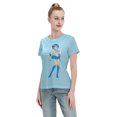 thumbnail image 4 of T-Shirt Basique à Manches Courtes pour Femmes Sailor Moon Mizuno Ami, 4 of 6