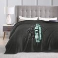 thumbnail image 4 of Plymouth A State University Logo Fleece Blanket, Very Soft Microfiber Flannel Blanket for Couch Warm and Cozy for All Seasons, Black, 4 of 6