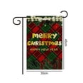 thumbnail image 2 of Bandera del Jardín de Navidad de Invierno, impresión digital de doble cara de lino, 2 of 5