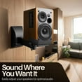 thumbnail image 5 of Universal Bookshelf Speaker Wall Mount Brackets with Side Clamp, Adjustable Swivel Tilt for Home & Studio Large Surround Sound Speaker, Support up to 66 lbs, 2 Pack, 5 of 9
