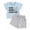 Sky Blue some bunny loves you, variant on Infant Toddler Boy Easter Outfit Round Neck Short Sleeve Letter Print Tops Elastic Waist Shorts 2 Piece Summer Set