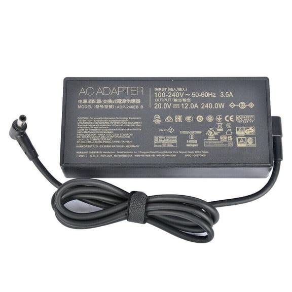 240W 20V 12A Laptop Charger for ASUS ROG Zephyrus M16 GU603HR GU603HM 6.0*3.7mm AC Adapter