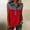 🔥 Red, variant on Sentmoon Jean Top for Women Boho Tops Sleeveless Lapel Patchwork Regular Fit with Print Stretchy Womens Clothing Comfy for Travel and Vacation S-2XL