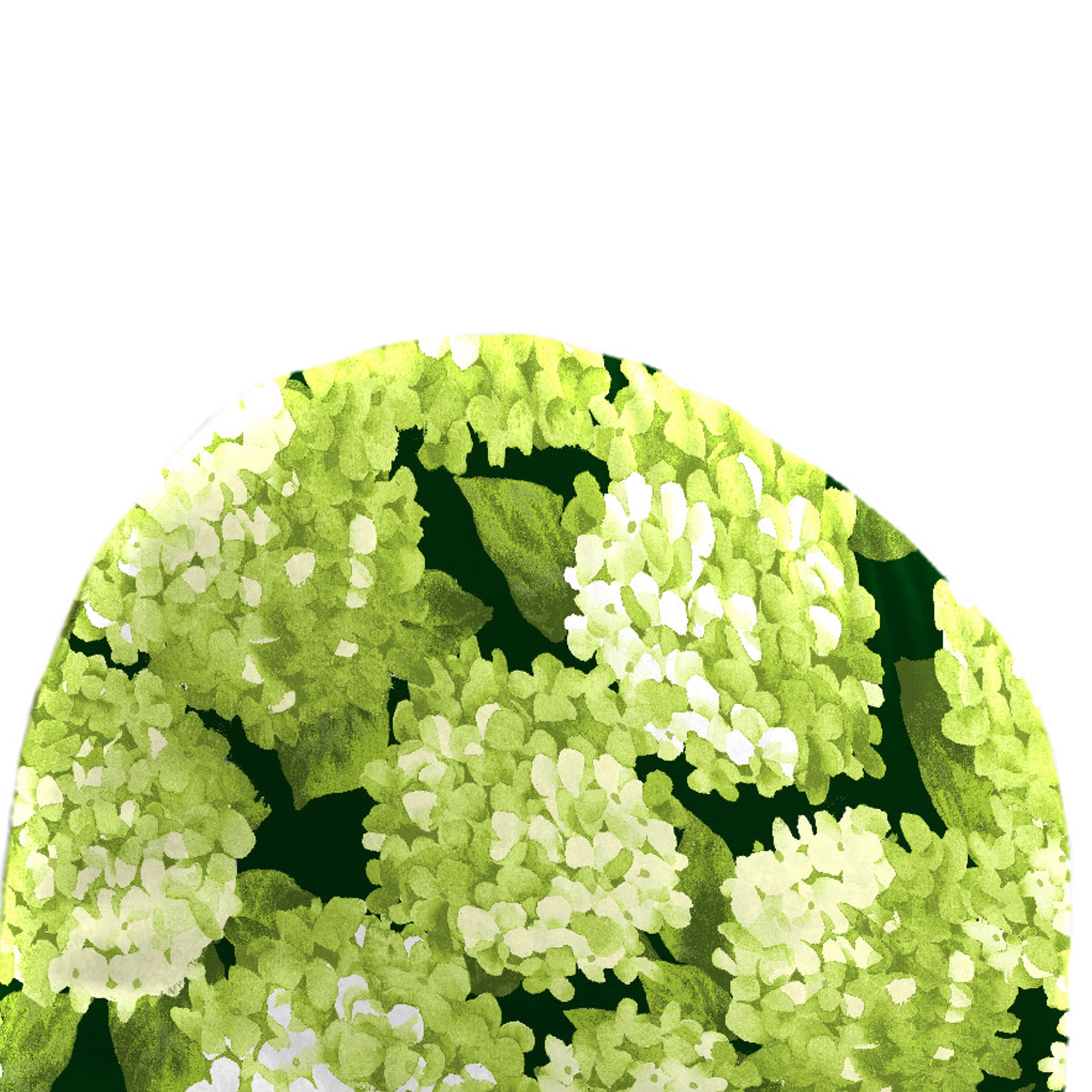 Jordan Manufacturing 49" x 20.5" Hydrangea Forest Green Floral Rectangular Outdoor Adirondack Chair Cushion with Back Strap