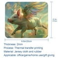 thumbnail image 5 of PhooArto Comfortable Mouse Pad Flying Pig in Sky Desktop Mousepad , 21 x 25 cm Mouse Mat, Non-Slip Rubber Base, Improves Speed and Precision, 5 of 7