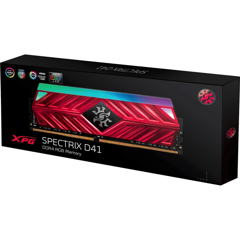 NEW ADATA XPG SPECTRIX D41 RGB 16GB 2X8GB DDR4 3600MHz Memory RAM  AX4U360016G-DT