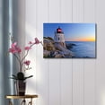 thumbnail image 2 of Canvas Prints Wall Art - Beautiful Lighthouse by the Ocean at Sunset | Modern Wall Decor/Home Decoration Stretched Gallery Canvas Wrap Giclee Print & Ready to Hang - 24" x 36", 2 of 3