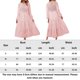 thumbnail image 2 of Vestido De Manga Larga Vestido ajustado para mujer Vestido largo tipo túnica con mangas abullonadas Vestido diario plisado con cuello redondo Kuymtek Rosa Claro S para Mujer, 2 of 6
