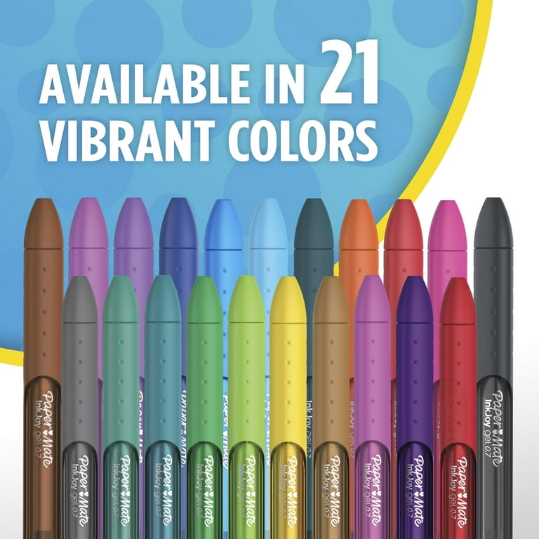 Paper Mate InkJoy Retractable Gel Pens Fine Point 0.5 mm Assorted Colors (14 ct)