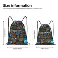 thumbnail image 2 of Fotbe Happy Father Day Bolsa Mochila con Cordón Estampada, Bolsa de Gimnasio Deportiva, Bolsa Cinch, Bolsa con Cordón para Hombres y Mujeres-Small, 2 of 6