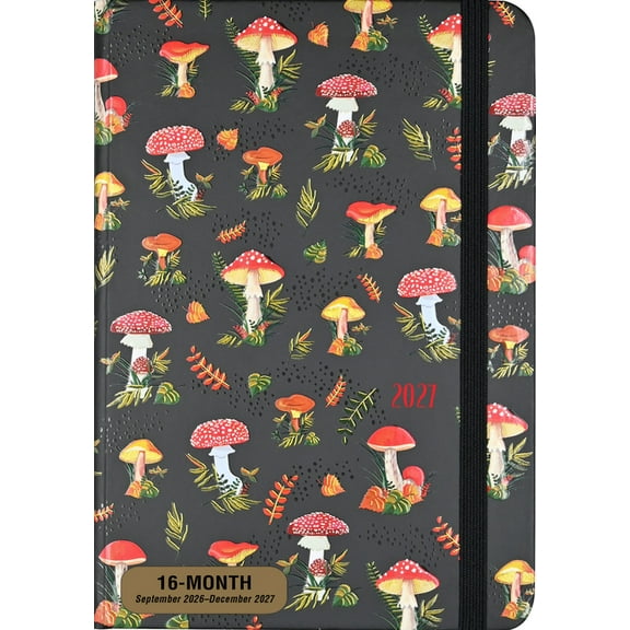2027 Mushrooms Weekly Planner (16 Months, Sept 2026 to Dec 2027), (Paperback)
