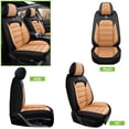 thumbnail image 4 of for TOYOTA AVALON 2013 Car Seat Cover, Premium Leather Front two seats With Lumbar Support Beautify Interior, Orange and Black Car Seat Covers, Protect Car Seats, 4 of 8