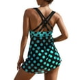 thumbnail image 3 of Gvmfive Bathing Suits for Women 2 Piece Polka Dot Print Swimwear Tankini Swimsuit, 3 of 8