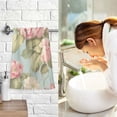 thumbnail image 7 of Leaves and Flowers Pink Cotton Face Towels Soft Hand Towel Absorbent Bathroom Towel for Kitchen Hotel Decoration, 7 of 7
