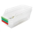 thumbnail image 2 of Limei 1 Pack Storage Collecting Box Basket Kitchen Refrigerator Fruit Organiser Rack Utility Box, 11.8" x 5.3" x 3.3", Random Color, 2 of 5