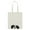 Black White Shih Tzu Dog, variant on WIRESTER 14.17 x 12.2 inches Cotton Tote Bag Reusable Grocery Shopping Cloth Bags - Animal White Labrador Retriever Dog