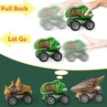 thumbnail image 4 of Camión de juguete de dinosaurio para niños de 3 a 7 años con luces intermitentes, música y sonido rugiente, juguetes de dinosaurio 10 en 1 para niños y niñas, 3 autos de dinosaurio, 4 of 5