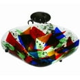 thumbnail image 2 of Meyda Tiffany 112377 Metro Fusion 2 Light 18" Wide Semi-Flush Bowl Ceiling Fixture - Black, 2 of 7