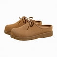 thumbnail image 3 of HCNTES Womens Suede Clogs Mens Genuine Leather Mules Cork Footbed Sandals with Arch Support(Brown,8), 3 of 4