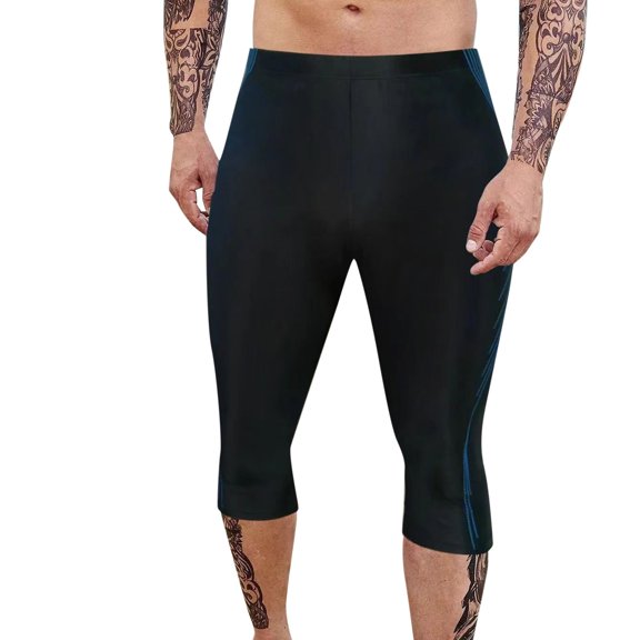 PMVFHDE Mens Swim Trunks Swimming Training Running Beach High Waist Sports
