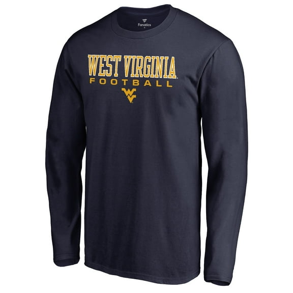 Men's Navy West Virginia Mountaineers Team Unity Football Long Sleeve T-Shirt