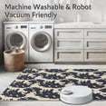 thumbnail image 5 of ODIKA 8'x10' Machine Washable Non-Slip Area Rug, Boho Chic with Faded Leopard Print and Textured Layers High Traffic Rug, Black, 292984, 5 of 7