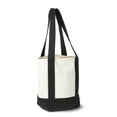thumbnail image 3 of No Boundaries Mini Canvas Tote, Black, Women's, 3 of 4