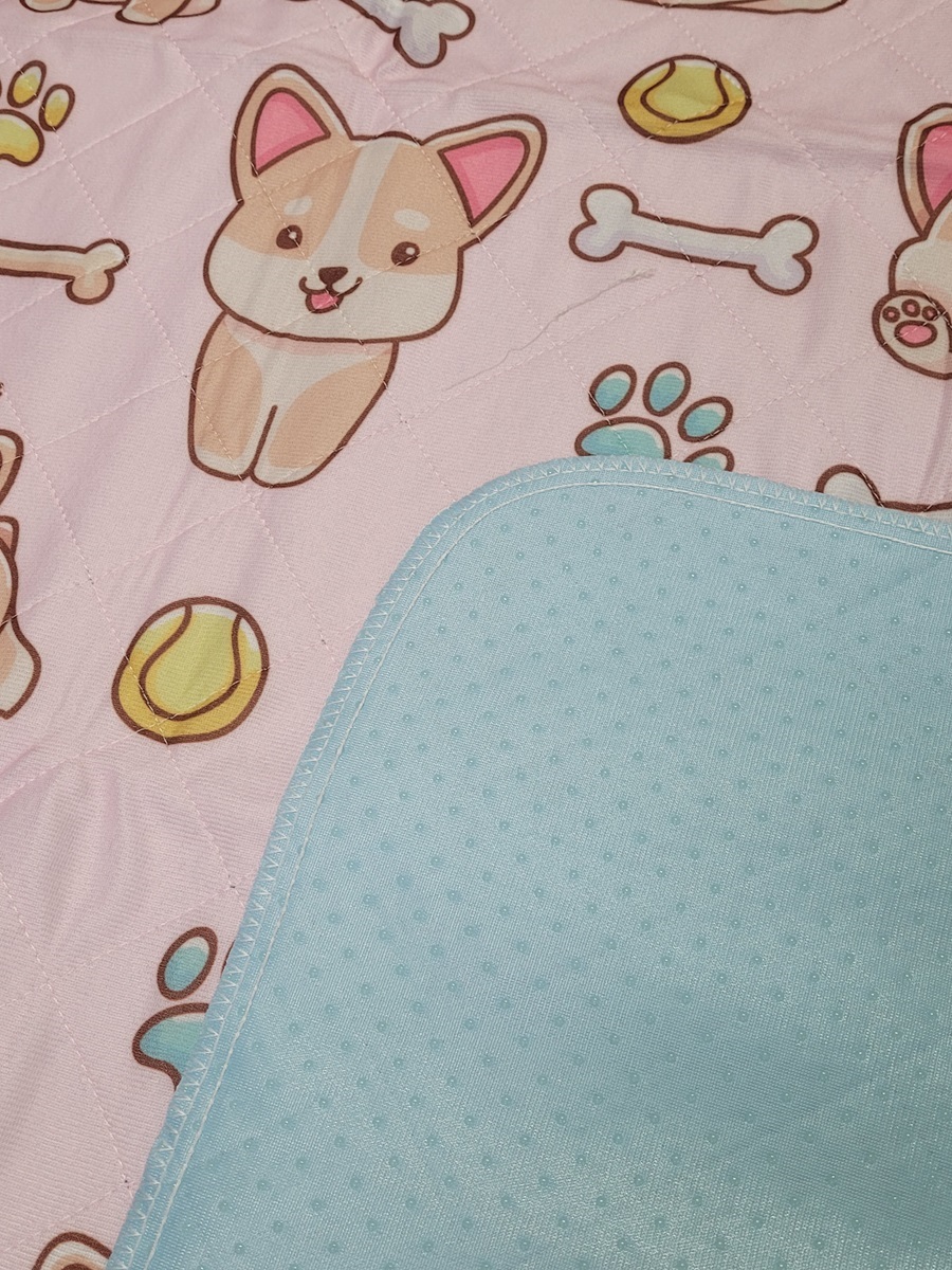 Everywhere Essentials Washable Pet Pads for Dogs Pink Puppy 36" X 41"