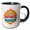 Black/White, variant on 3drose, Innovate, Motivate, Dominate Colorful Text, Fire. Inspiration Gift, 11oz Two-tone Red Mug
