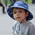thumbnail image 6 of 2 Pack Baby Toddler Sun Hat UPF 50+ Sun Protection Bucket Hats for Boys Girls Wide Brim Beach Hat Kids Bucket Hat Age 0-6 Years, 6 of 7