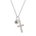 thumbnail image 2 of Delight Jewelry Silvertone Disc 1/2'' - Symbol - Ampersand - & - I Have Plans for You Engraved Cross Zoey Necklace, 28", 2 of 4