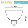 thumbnail image 2 of SunLight2® MR16 12V Dim to Warm LED Bulbs, With GU5.3 Bi Pin Base, 36° Beam Angle, Black Finish, 4 Pack., 2 of 5
