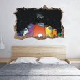 thumbnail image 1 of Among Crew Member Wall Sticker Vinyl 3D Game Character Hole Wall Sticker Art Wallpaper Design Home Decor Kids Boys Bedroom Playroom Home Wall Decor, 1 of 5