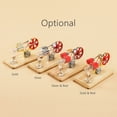 thumbnail image 4 of Mini Hot Air Stirling Engine Model Color LED Generator Children's Educational Science Kit, 4 of 8