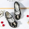 thumbnail image 4 of YAZI Girls Dress Shoes Wedding Party Heel Mary Jane Princess Flower Shoes (Toddler/Little Kid/Big Kid), 4 of 9