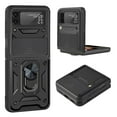 thumbnail image 1 of Funda de teléfono para Galaxy Z Flip, funda de teléfono compatible con funda a prueba de golpes, soporte de anillo de metal magnético, diseño fácil de usar, 1 of 9