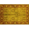 thumbnail image 1 of Ahgly Company Machine Washable Indoor Rectangle Oriental Yellow Industrial Area Rugs, 8' x 10', 1 of 4
