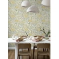 thumbnail image 2 of NuWallpaper Flower Parade Yellow Peel & Stick Wallpaper, 2 of 3