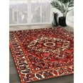 thumbnail image 2 of Ahgly Company Indoor Rectangle Traditional Dark Almond Brown Persian Area Rugs, Swatch Sample, 2 of 6