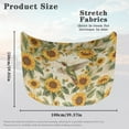 thumbnail image 7 of Uorisanigo Cute Hummingbird Sunflower Car Cover Elastic Fabrics Hood Covers Breathable Stretchable Car Hood Cover Protector for Car Hood Decoration and Protection Car Accessories, 7 of 7