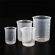 thumbnail image 4 of Vaso medidor de plástico transparente con forma de V para laboratorio, vaso medidor volumétrico para té y leche, para cocina, 4 of 5