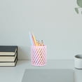 thumbnail image 2 of Voiceine Desk Organizer Pen Holder for Desk Metal Pencil Organizer Round Pencil Cup Modern Cute Pen Stand Holder for Office Supplies, 2 of 10