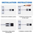 thumbnail image 5 of 20-70KG White Zinc Alloy Adjustable Surface Mounted Automatic Spring Closing Door Closer Fire Rated Door Stopper, 5 of 5