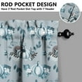 thumbnail image 5 of Rod Pocket Kitchen Curtain Set 3-Piece, 27.5x36 Inch Valance & Tier Drapes, Polyester Pongee Cafe Curtains for Living Room, Bathroom, Farmhouse Rustic Country Window Treatments., 5 of 6