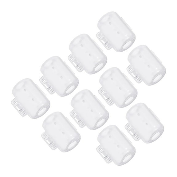 Uxcell S Size Squid Jig Hook Protector Case Fishing Hook Covers, Clear 50 Pack