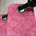 thumbnail image 2 of Ambesonne Rose Grommet Curtain Single Panel, Shades of Pink Romantic, 50"x60", Pink, 2 of 5
