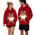 thumbnail image 3 of JAJAHO Fuzzy Pet Carrier Hoodie Christmas Unisex Small Animal Holding Sweatshirt Cat Dog Pouch Pullover Tops, 3 of 6